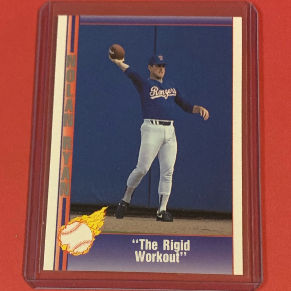 'The Rigid Workout' #80 1991 Pacific Nolan Ryan Baseball Trading Card
